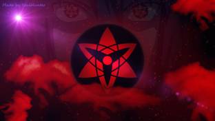 Poster Mangekyō Sharingan Naruto Sasuke Uchiha Sharingan sl-17557 (Wall Poster, 13x19 Inches, Matte Paper) Fine Art Print