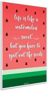 Poster for Room-Motivational Inspirational Poster for Office-Watermelon Quote Paper Print