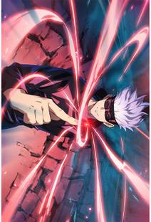 Gojo satoru power wall poster Paper Print