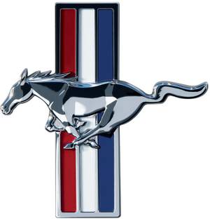 Poster Ford Mustang Ford Mustang Logo sl-14315 (LARGE Poster, 36x24 Inches, Banner Media, Multicolor) Fine Art Print