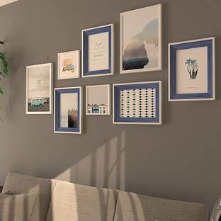 Travel Geometric Set of 8 Framed Art Prints 3D Poster