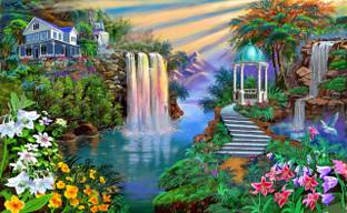fantasy realm beautiful nature HD Wallpaper on Art Paper Fine Art Print