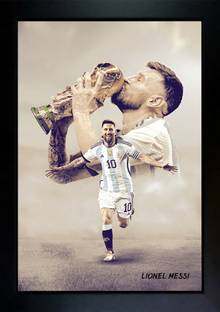 messi posters / messi photo frame Paper Print