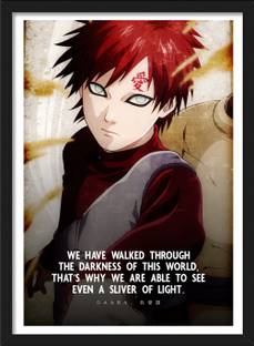 Gaara Lord Kazekage | Naruto Shippuden Characters - Anime Framed Poster Paper Print
