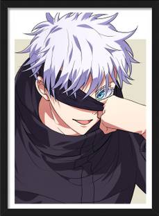 The Gojo Satoru x Manga Background | Jujutsu Kaisen Framed Posters | Anime Frames Paper Print
