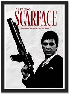 Scarface framed Poster for Room & Office(10x13 inch,Framed) Paper Print
