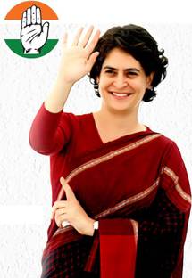 Poster Inc Priyanka Gandhi Congress sl-14390 (Wall Poster, 13x19 Inches, Matte Paper, Multicolor) Fine Art Print