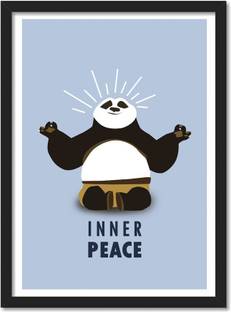 Inner Peace Framed Poster for Room & Office(10x13 inch,Framed) Paper Print