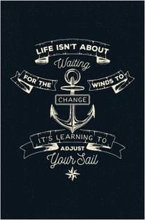 Inephos 'Adjust Your Sails' Inspirational Poster Paper Print