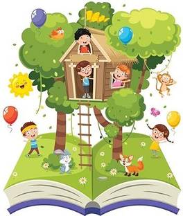 5 Ace tree house of children Paper Print