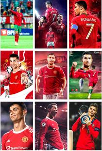 Best Collections of Cristiano Ronaldo Postcard Pack of 27 Images Fine Art Print