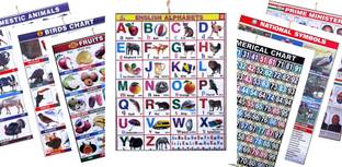 Kids Learning Hanging Charts Pack Of -07 Paper Print