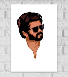 Vijay Thalapathy South Actor Pop Art Poster For Room Office Home Decor Wall Painting Wallpaper Gift Item Paper Print