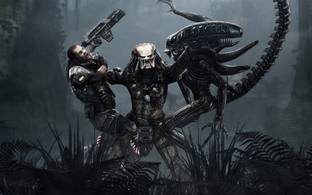 ALIENS VS. PREDATOR GAME ON FINE ART PAPER HD QUALITY WALLPAPER POSTER ON 24X36 LARGE PAPER Photographic Paper