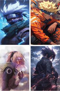 Posters Of Naruto Uzumaki, Sasuke Uchihha, Kakashi Hatake, Sakura Haruno from Naruto Shippuden Photographic Paper