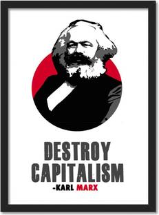 Karl Marx Framed Poster for Room & Office(10x13 inch,Framed) Paper Print