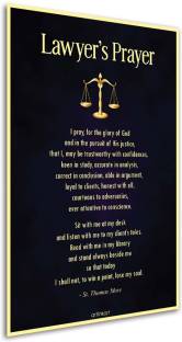 Poster for Room and Office-Motivational Poster with Quote-Lawyer Prayer-Paper Print Poster (18inch x 12inch, Unframed) Photographic Paper