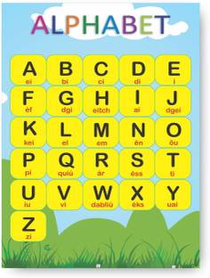 ABC Kids learning Chart | Poster for Kids Learning, Kindergarten | Paper Print Paper Print