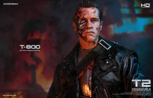 Poster Terminator 2 Judgment Day Terminator T 800 Arnold Schwarzenegger The Terminator sl989 (Plastic Large Wall Poster, 36x24 Inches, Multicolor) Fine Art Print