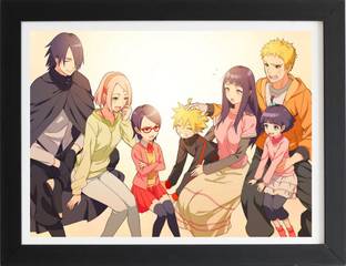 Naruto Hinata Boruto Himawari | Naruto Shippuden Framed posters | Anime Frames | Landscape Paper Print