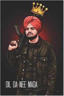 sidhu moose wala punjabi singer poster | Punjabi singer poster Fine Art Print