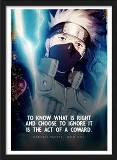 Kakashi Hatake | Naruto Shippuden Characters - Anime Framed Poster Paper Print