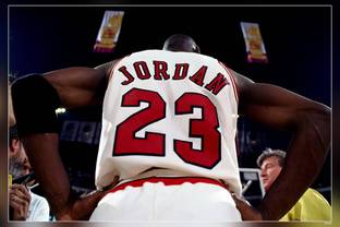 Michael Jordan Nba Basketball Jersey Matte Finish Poster P-8100 Paper Print