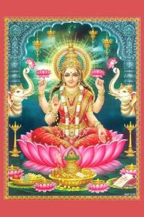MAA LAXMI JI HI DEFINITION NEXT POSTER PRINT ON 36X24 INCHES Photographic Paper