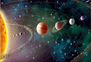 Our Solar System Poster Wall Poster Print on Art Paper 13x19 Inches Paper Print