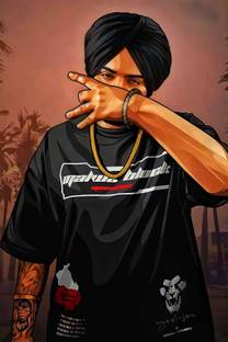 Sidhu Moose Wala Poster | Punjabi Rapper Art Poster Photographic Paper