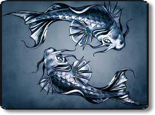 Silver Fish Art Wall Décor Paper Print