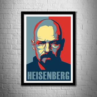 Breaking Bad Heisenberg Framed Poster for Room & Office(10x13 inch,Framed) Paper Print