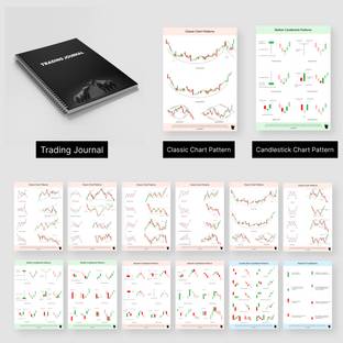 SB Originals Trading Kit Combo 2.0 - [ 1 Trading Journal 2.0 + Classic Chart Patterns - Set of 6 Sheets + Candlestick Chart Patterns - Set of 6 Sheets] Paper Print