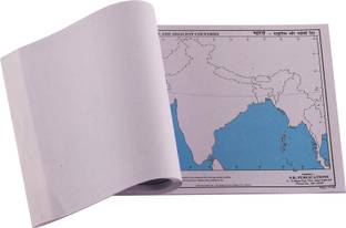India - Physical Map Paper Print