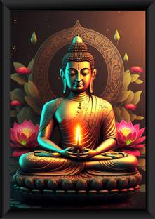 BEAUTIFUL LORD BUDDHA PHOTO FRAME Photographic Paper