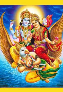 Poster Laxmi Narayan Ji Photo sl-13177 (LARGE Poster, 36x24 Inches, Banner Media, Multicolor) Fine Art Print