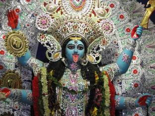 Maa Kali ON FINE ART PAPER HD QUALITY WALLPAPER POSTER Fine Art Print