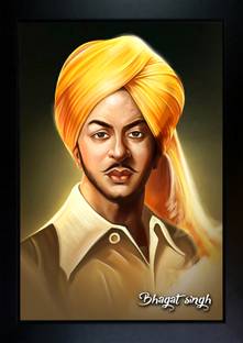 Bhagat Singh Photo Frame Photographic Paper