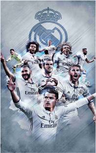 Real Madrid Football Club Wall Poster For Room With Gloss Lamination M31 Paper Print