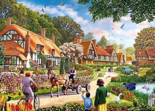 Road day peoples flowers painting nature path art sunny photo HD Wallpaper on Art Paper Fine Art Print