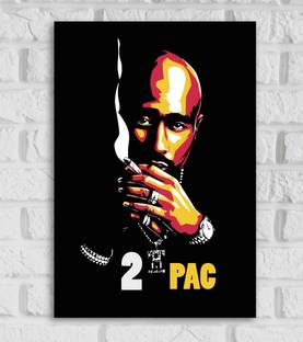 Tupac Shakur Poster for Room & Office Multi color Paper Print