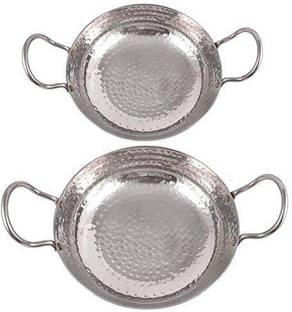 KITCHEN SHOPEE Kadhai 20 cm, 24 cm diameter 1.5 L, 2.5 L capacity