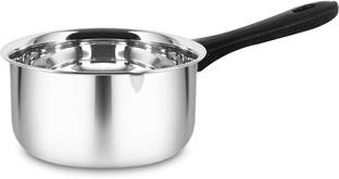 Classic Essentials Kitchenware Heavy Gauge Stainless Steel Saucepan/Tea Pan, Milk Pan 16 cm diameter 1 L capacity