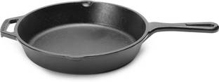 Jikoni Pre-Seasoned Cast Iron Fry Pan 26 cm diameter 2.6 L capacity