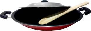 bluline Fair Non-Stick Aluminium Appachatti with Stainless Steel lid Appachatty with Lid 1 L capacity 20 cm diameter