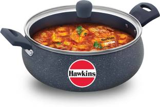 Hawkins Ceramic , Biryani Pot, Granite Casserole (ICH50G) Handi 5 L with Lid