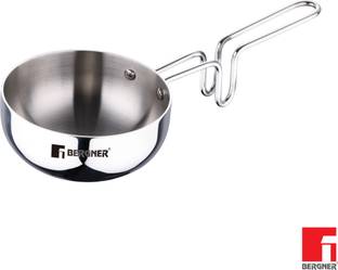 BERGNER Tripro Triply Stainless Steel Tadka Pan Induction Bottom Tadka Pan 12 cm diameter 0.4 L capacity