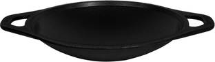 dynamic cookwares Cast Iron Appam Pan 10 inch Matte Pre-seasoned Export Quality Appachatty 1.5 L capacity 27.5 cm diameter