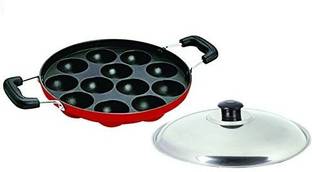 Dynore Non stick Appam 12 Regular with Lid 0.25 L capacity 23 cm diameter