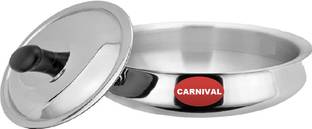 CARNIVAL Aluminium Classic Model Urli/Biryani Pot/Pot Pan With Stainless Steel Lid Pot 28 cm diameter 3.5 L capacity with Lid